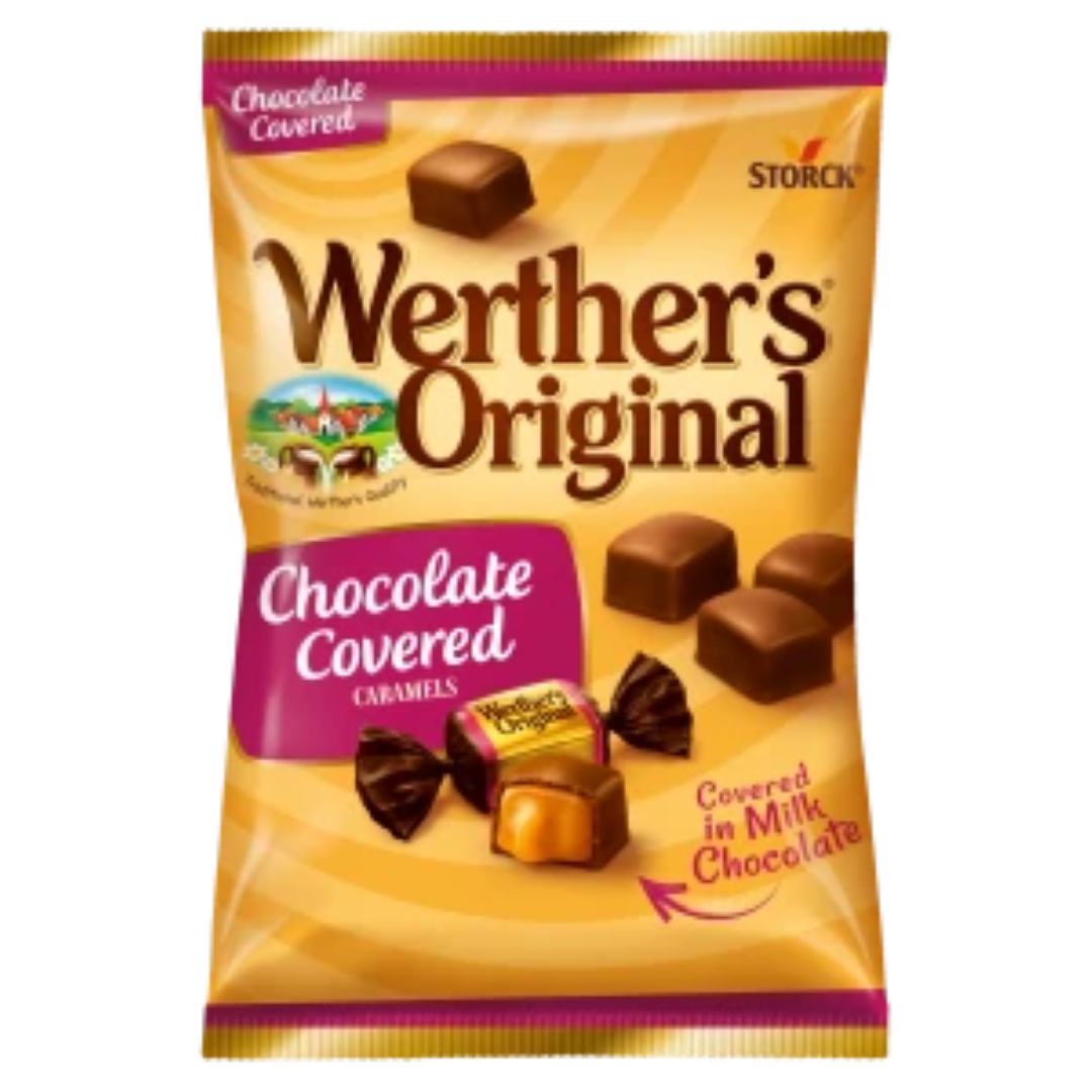 WERTHERS CHOCOLATE COVERED CARAMELS 100G